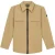 Malelions Junior Ripstop Zip Overshirt | Grey Brown