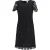 Boss Hug Boss kanten jurk in zwart polyester