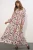 Floral Maxi Jurk Met Mandarijnkragen