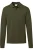HAKRO Poloshirt lange mouw olijfgroen, Effen