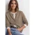 Gebreid vest met ronde hals