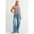 Dames Hoge Taille Ballon Wijduitlopende Jeans