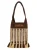 Isabel Marant Bruine Raffia Schoudertas