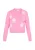 MYMO Gebreid vest  geel / rosa / wit