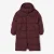 Women’s Lacoste Long Oversized Down Logo Jacket in Brown
