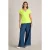 White Stuff Nelly Notch Neck Tee Bright Yellow