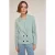Motivi Polyviscose Double-breasted Jacket Water Green