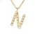 Collar ABC Diamonds 0,08 Cts BRIEF “N” Yellow Gold 18k