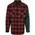 Urban Classics Oversized Mix Check Shirt Black/red/green