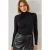 Getailleerde colblouse met ruchesdetail