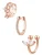 Hey Happiness Oorbellen ‘Cuff Trio’  rose-goud