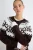 TRENDYOLMİLLA Dames Bruin Geometrisch patroon Lang Loszittend Vesten