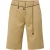 Getailleerde bermudashorts in goudbeige – elegante structuur met moderne details