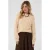 Saint Tropez gebreide trui met kabels en wol – ecru