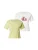 Monki Shirt  mosterd / lichtroze / wit