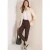 Cecil Dames Mid Waist Slim Legs broek in cargo-look in Bruin