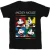 Disney Jongens Mickey Mouse Vierkant Gekleurd T-shirt (Zwart)