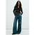 Mango gestreept gebreid vest met wol – bruin