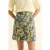 Aubin Fairytale Jacquard mini rok in blauw en geel