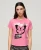 Superdry Vrouwen Lo-fi Rock T-shirt met Grafische Print Roze