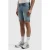 Pure Path Miles denim slim short blauw