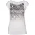 Mouwloze witte top met woordprint