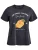 Zizzi Shirt ‘Mally’  antraciet / groen / wit