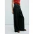 Mango wide leg broek – zwart
