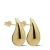 KARMA Jewelry gold plated oorbellen Chunky Drop