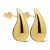 KARMA Jewelry gold plated oorbellen Chunky Drop