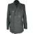 Celine double-breasted getailleerde blazer van zwarte wol.