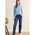Cecil Dames Zachte mouline trui in Blauw