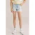 WE Fashion slim short light blue denim
