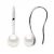Oorbellen Hooks Zoetwater Parels Witte Knopen 7-8 mm 925