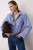 TRENDYOLMİLLA Dames Blauw Geruit Lang Oversized Overhemden
