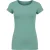 Zacht mintgroen getailleerd katoenen T-shirt