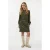 EsQualo Blouse High Collar Plumetis Moss Green