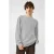 QS relaxed fit gebreide trui met kabels en wol – grijs