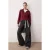 TRENDYOLMİLLA Dames Bordeaux Effen Lang Regular fit Sweatshirts