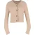 Acne Studios Boxy V-hals Cardigan in Beige Nylon