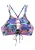 BENCH Bikinitop ‘Pitch’  turquoise / pruim / pink / zwart
