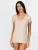 zd ZERO DEFECTS Onderhemd ‘Hera Short-sleeve top soy fiber’  beige