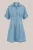 Blue Ridge – Dames midi denim jurk met knoopsluiting – Regular fit – Lichtblauw – Katoen –