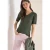Cecil Dames Basic katoenen shirt in Groen