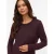 VERO MODA MATERNITY zwangerschaps korte jurk gebreid donkerrood