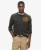 Superdry Mannen Vintage Athletic Gestreepte top met Lange Mouwen Zwart