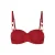 Cyell Design voorgevormde strapless bandeau bikinitop Femme Rouge donkerroze
