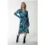 Colourful Rebel Lea Digital Flower Wrap Midi Dress Ls Light Blue