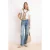 TRENDYOLMİLLA Dames Blauw Effen Recht Hoge taille Jeans