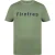 Firetrap Heren T-shirt katoen met logo (Kaki Groen)